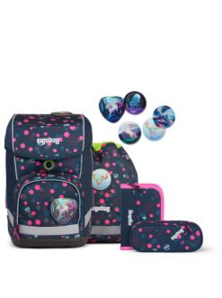 Blitzangebot ❤️ Schulranzen & -tüten Ergobag Cubo "Reflex Glow" - Schulranzen Set 5tlg. In PhantBärsiewelt Glow Günstig Kaufen ✨