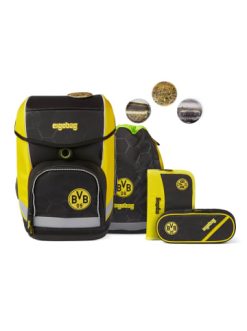 Aktion ???? Schulranzen & -tüten Ergobag Cubo Schulranzen-Set 5tlg. Inkl. Klettie-Set In Borussia Dortmund Günstig Kaufen ????