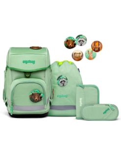 Budget ???? Schulranzen & -tüten Ergobag Cubo Schulranzen-Set 5tlg. Inkl. Klettie-Set In Waldbärwohner Günstig Kaufen ✨