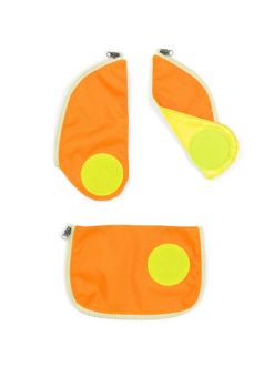 Blitzangebot ???? Schulranzen & -tüten Ergobag Cubo Seitentaschen-Zipset Orange, 3-tlg. Günstig Kaufen ????