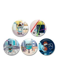 Budget ???? Schulranzen & -tüten Ergobag Klettie-Set Roboter, 5-tlg. Günstig Kaufen ???? -Ergobag Shop ergobag klettie set roboter 5 tlg 4